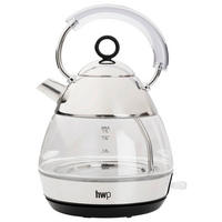 WASSERKOCHER 1.7 L  - Klar/Edelstahlfarben, Basics, Glas/Kunststoff (19,7/21,8/29,9cm) - Homeware Profession.