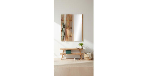 GARDEROBENBANK  in 100/45/40 cm  - Eichefarben, Natur, Holz (100/45/40cm) - Linea Natura