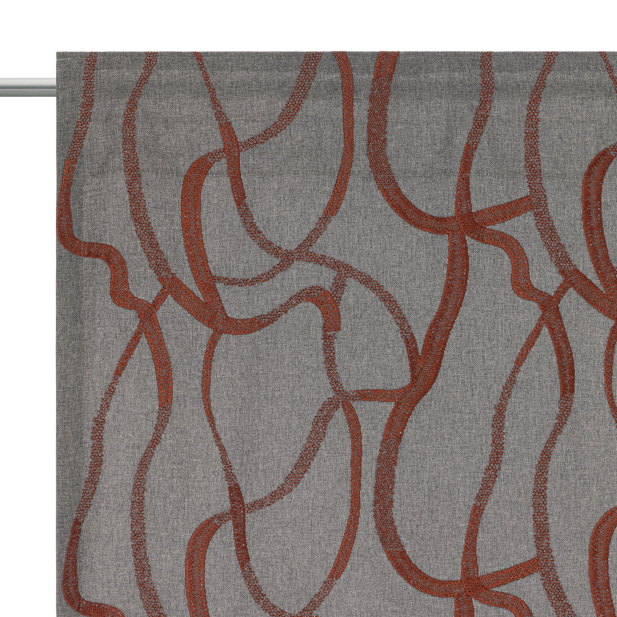 FERTIGVORHANG blickdicht  - Graubraun/Kupferfarben, Trend, Textil (135/245cm) - Esposa