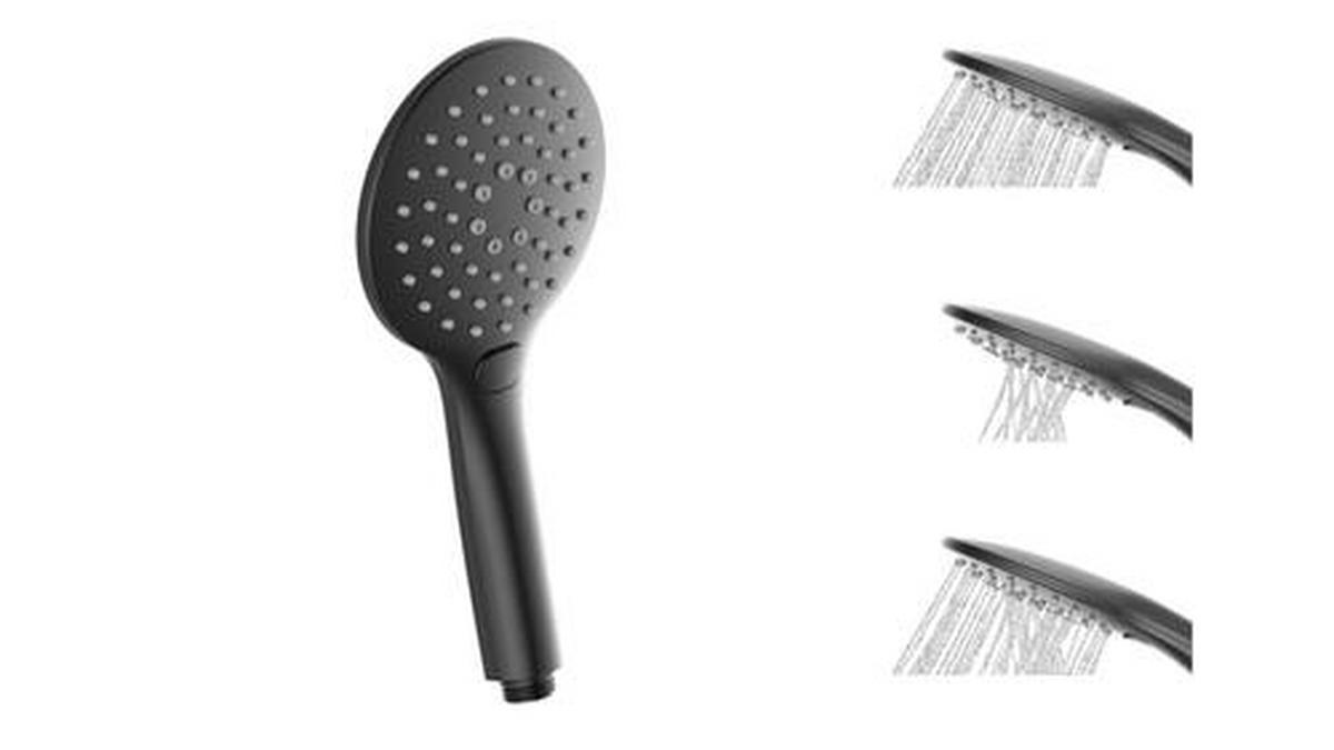 BRAUSESET  - Schwarz, Basics, Kunststoff (11,2/70/12,5cm) - Schütte