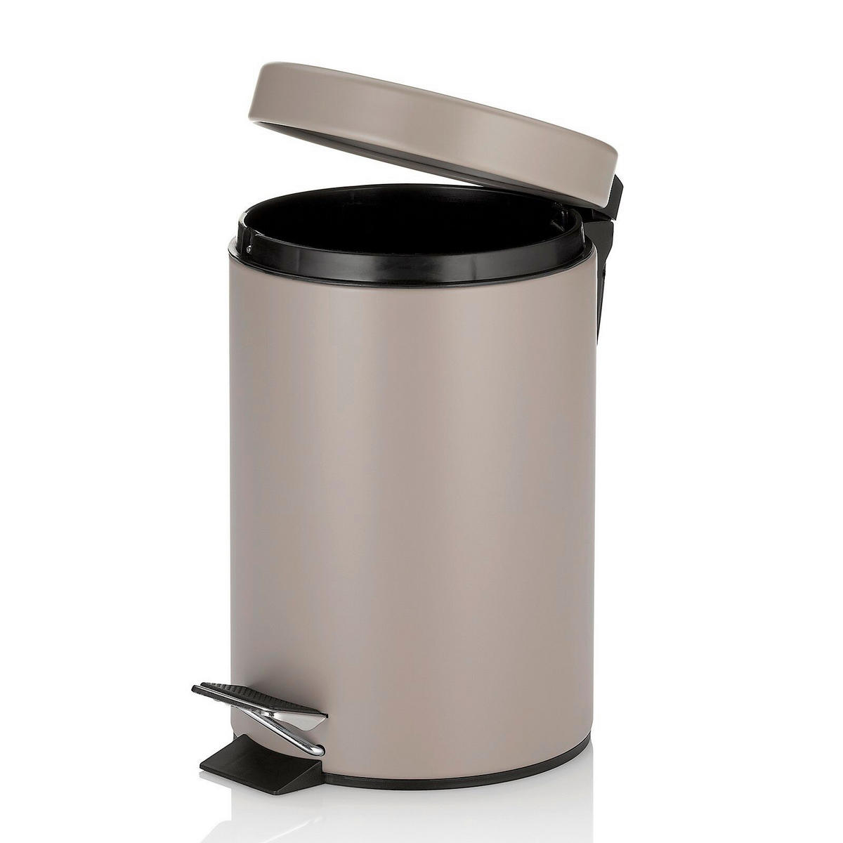 KOSMETIKEIMER MONACO 3 L  - Schwarz/Braun, Basics, Kunststoff/Metall (17/26cm) - Kela