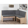 ECKBANK  in Grau, Sonoma Eiche  - Grau/Sonoma Eiche, KONVENTIONELL, Holzwerkstoff/Textil (125/89/165cm) - MID.YOU