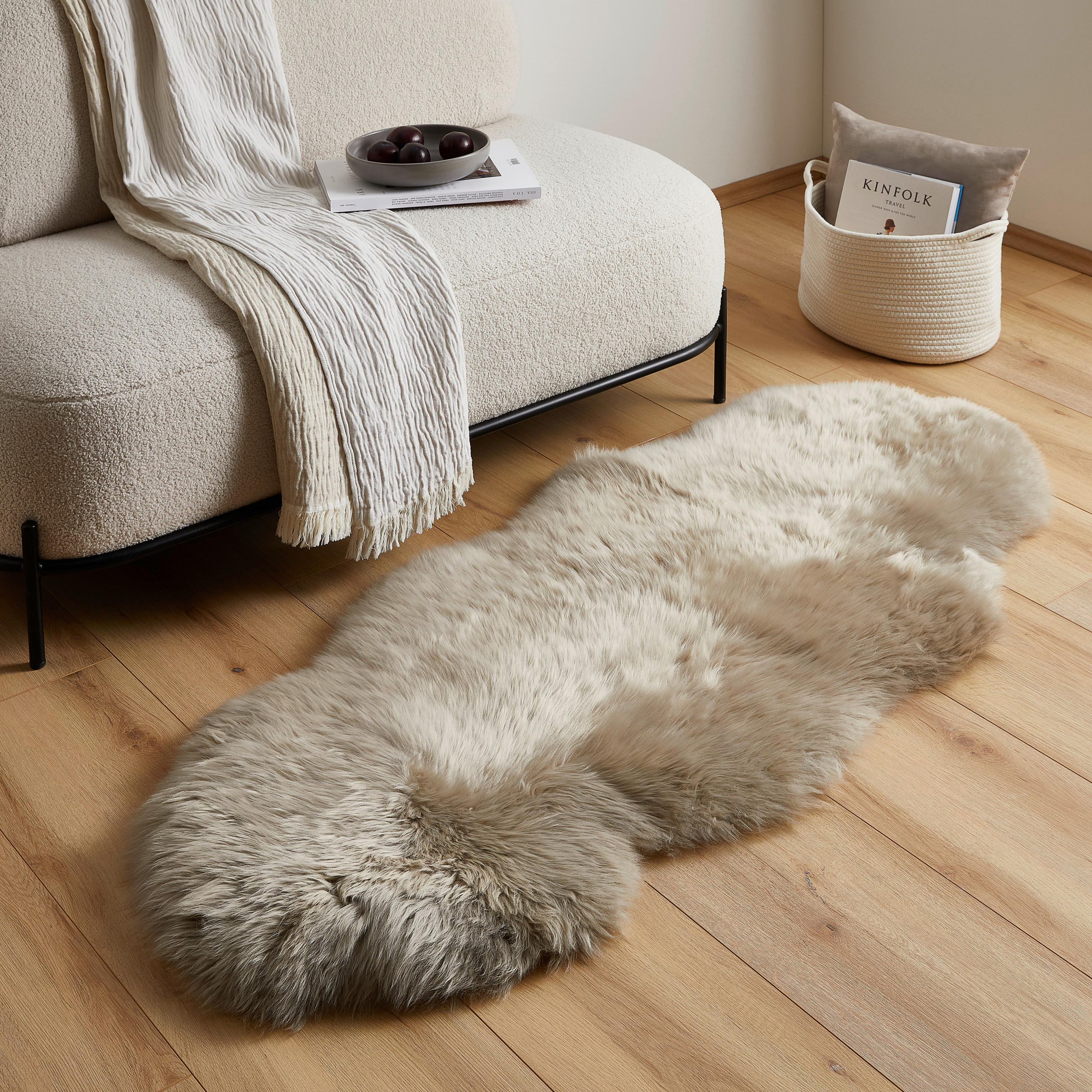 OVČJE KRZNO 65/145 cm smeđa Albany - smeđa, Trend, krzno (65/145cm) - Linea Natura