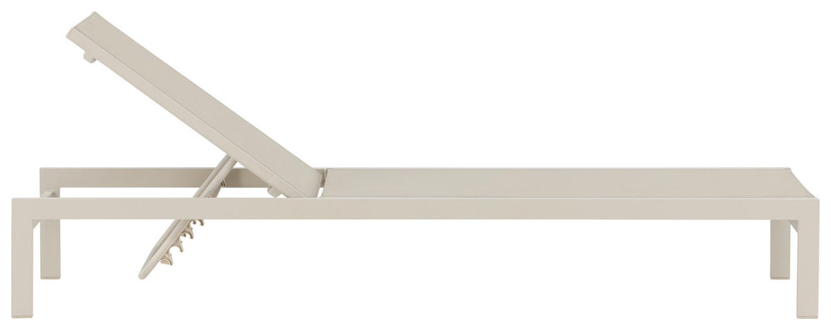 SONNENLIEGE 60/30/195 cm  - Beige, KONVENTIONELL, Metall (60/30/195cm) - Gardenson