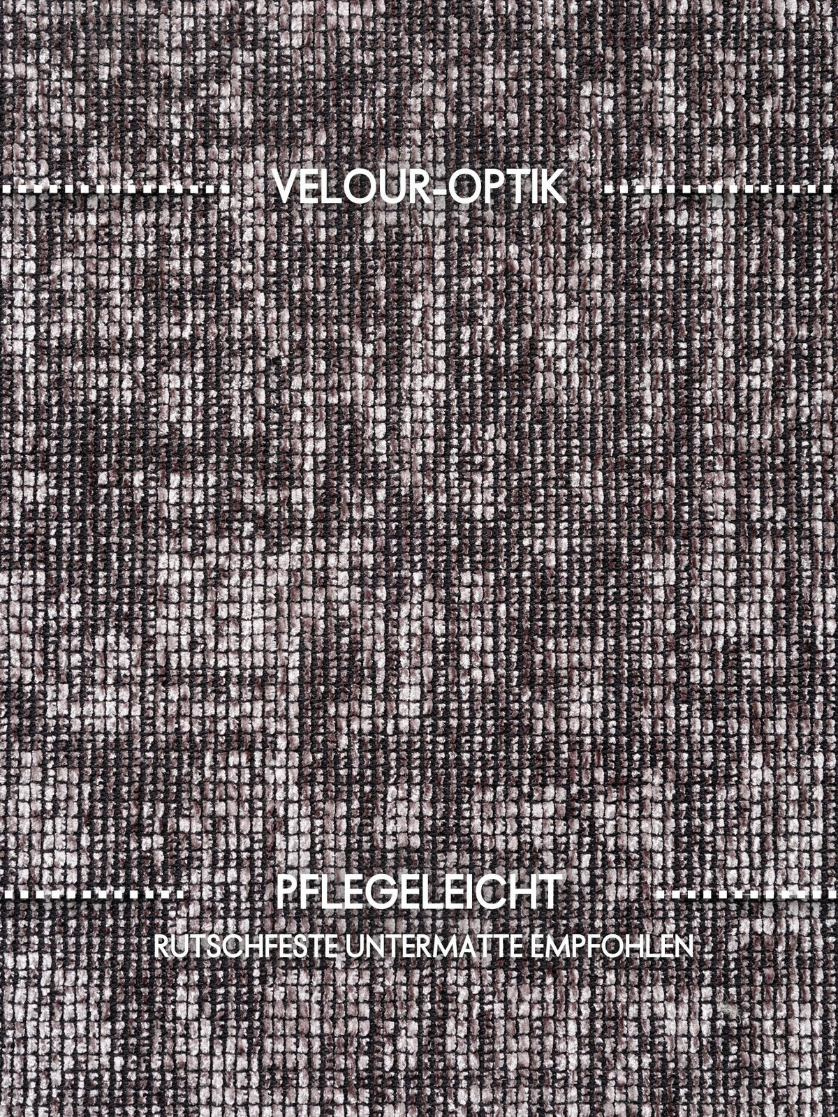 TEPPICH 80/250 cm Brilliance Braun  - Braun, KONVENTIONELL, Kunststoff/Textil (80/250cm) - Elle Decoration