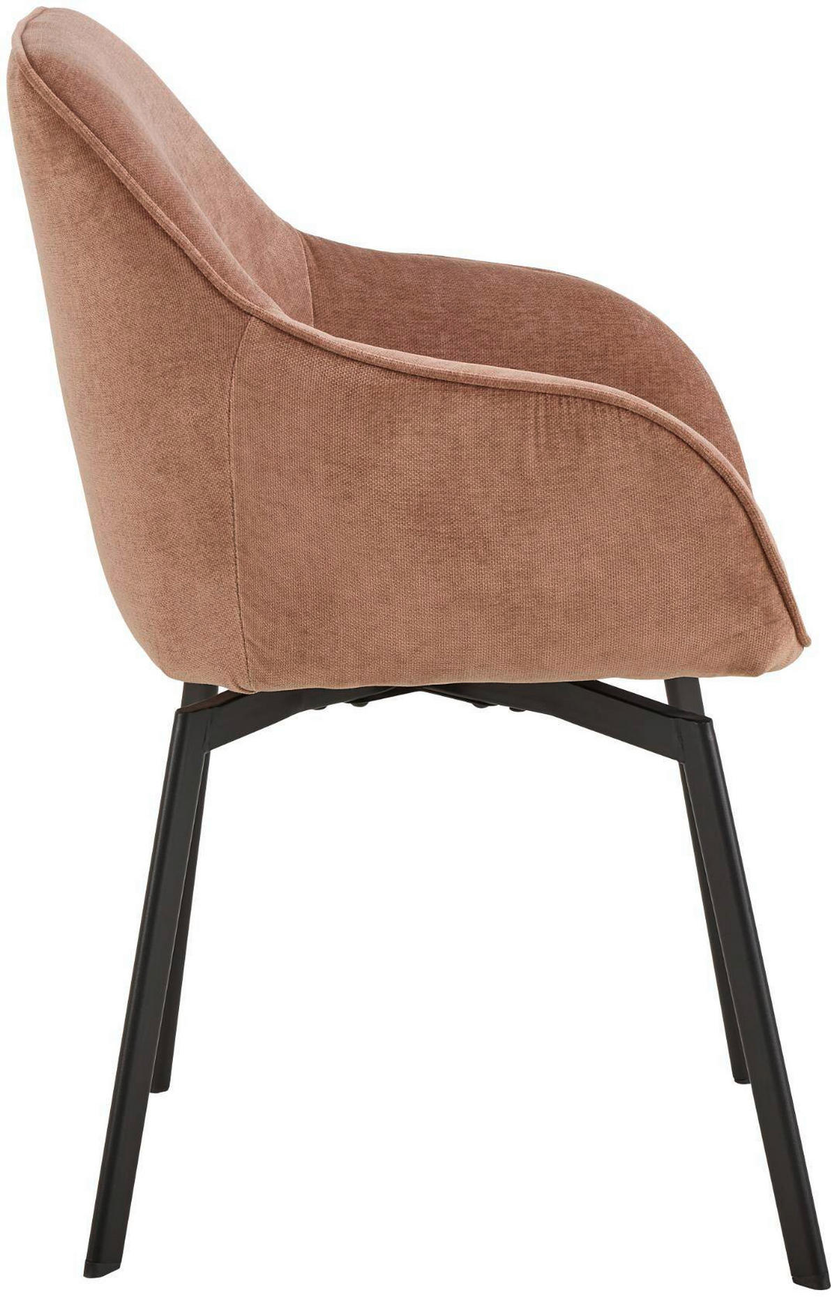 STOL MED ARMSTÖD 2 styck automatisk funktion för återfjädring struktur   - svart, Design, metall/textil (58,5/83,5/55,5cm) - Best Price