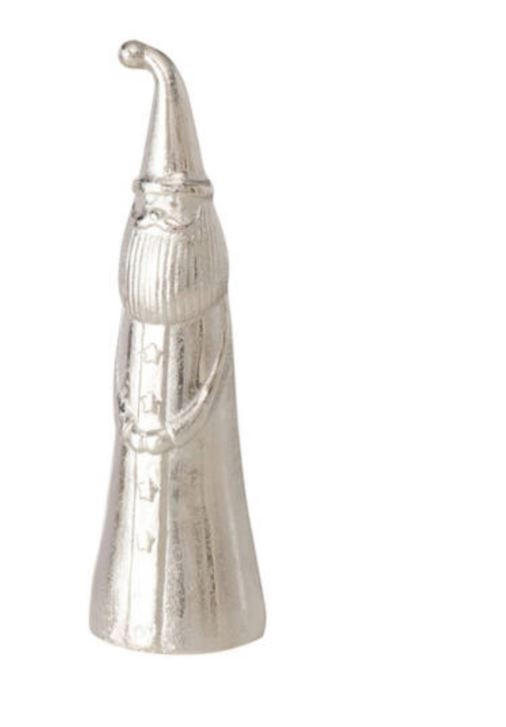 DEKO-NIKOLAUS  - Silberfarben, Metall (12/6/40cm) - Boltze Home