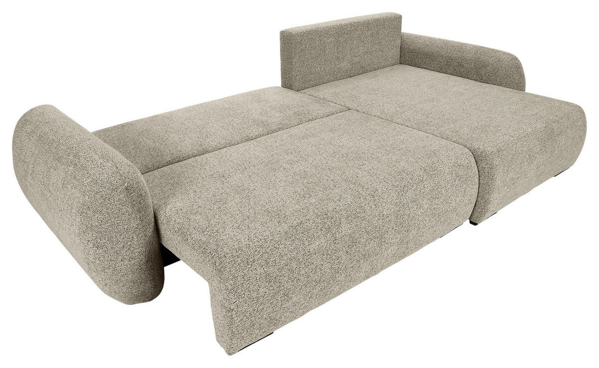ECKSOFA Mintgrün Flachgewebe Zierkissen, Rückenkissen, Bettkasten, Schlaffunktion, Rücken echt, Liegefläche im Originalstoff  - Schwarz/Mintgrün, KONVENTIONELL, Kunststoff/Textil (145/285cm) - Carryhome