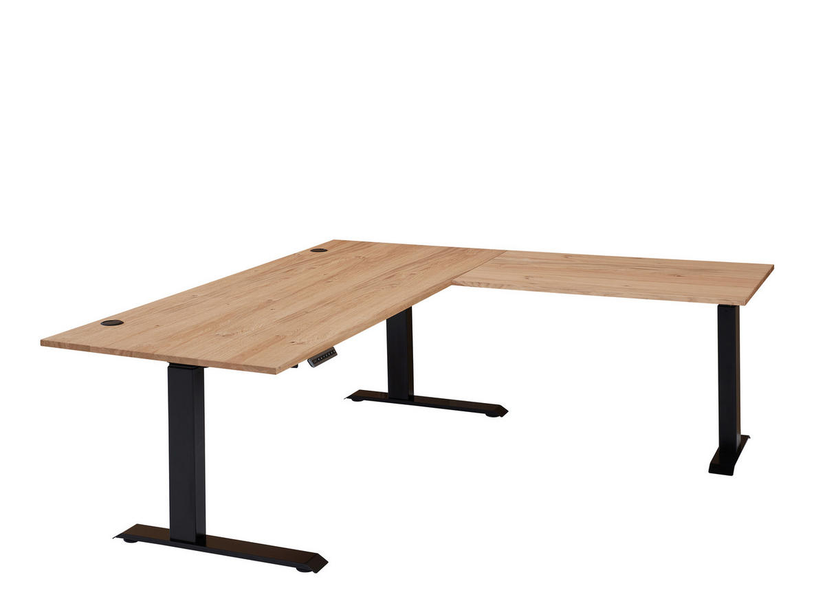 ECKSCHREIBTISCH 185/177/64-129 cm  in Eiche Artisan  - Eiche Artisan, MODERN, Holzwerkstoff (185/177/64-129cm) - MID.YOU