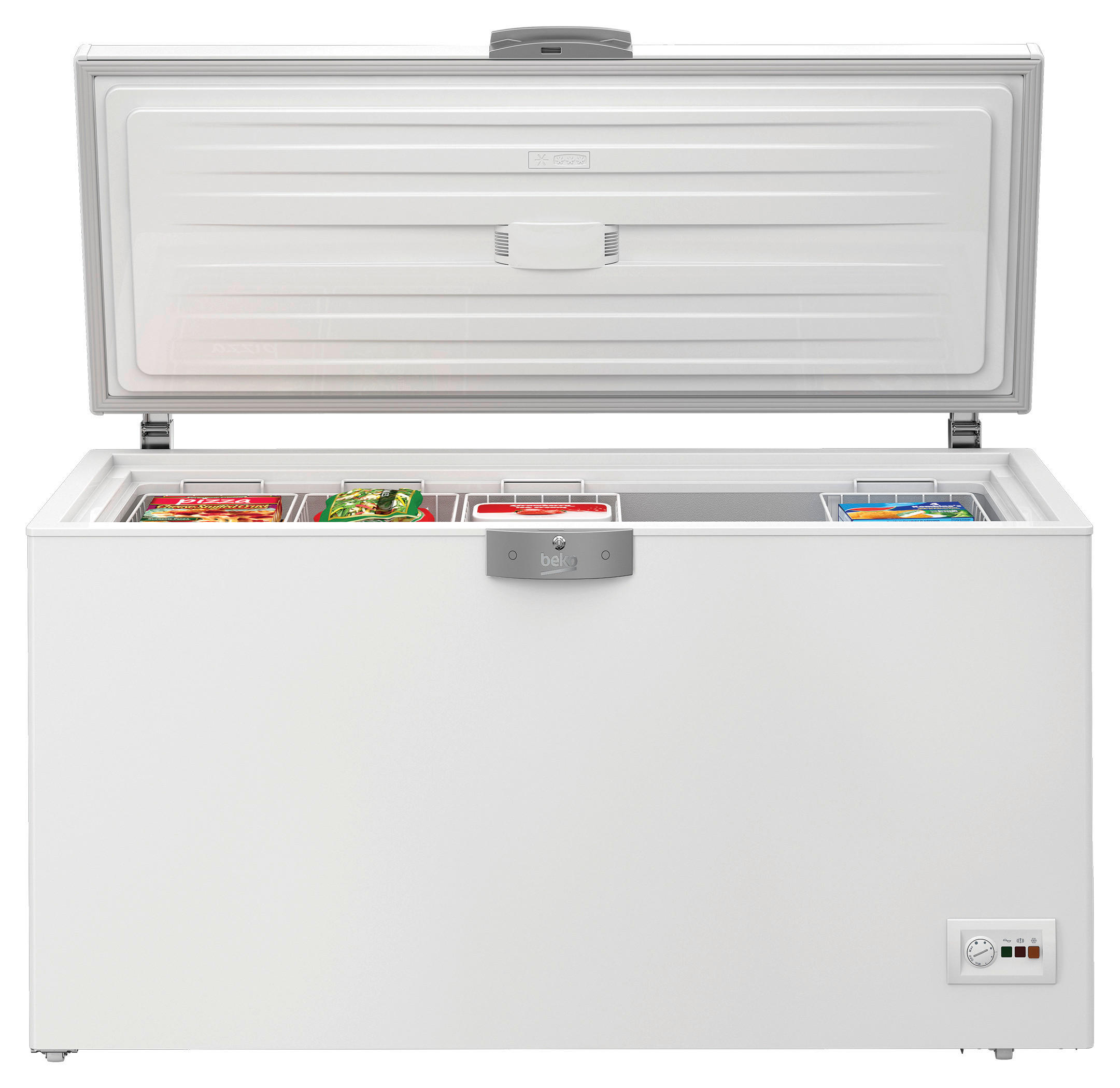 GEFRIERTRUHE HSA37540CHN  - Weiss, Metall (155,5/86/67,5cm) - Beko