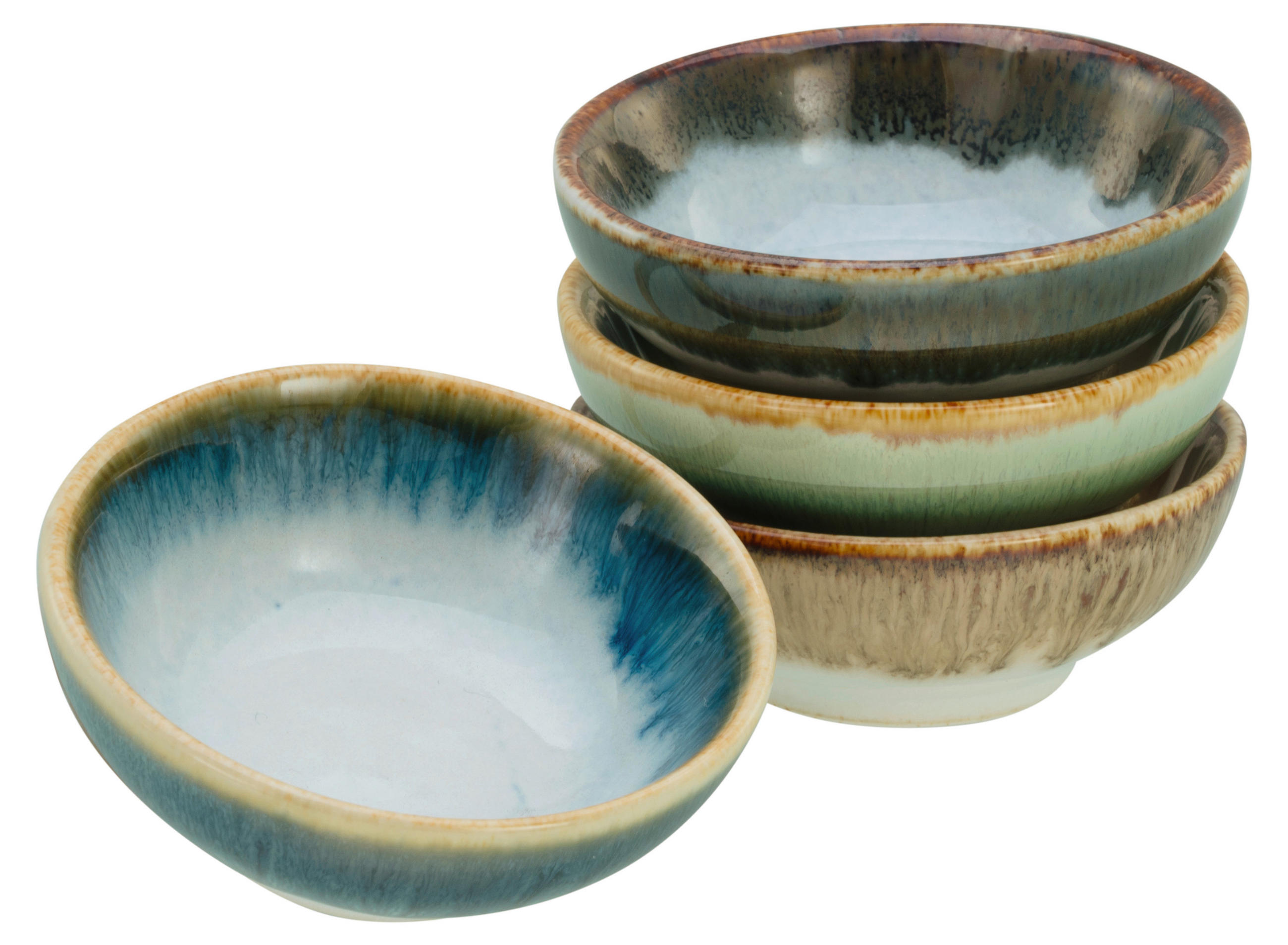SCHÜSSELSET 4-teilig Cascade 11,5 cm   - Multicolor, Basics, Keramik (11,5cm) - Creatable