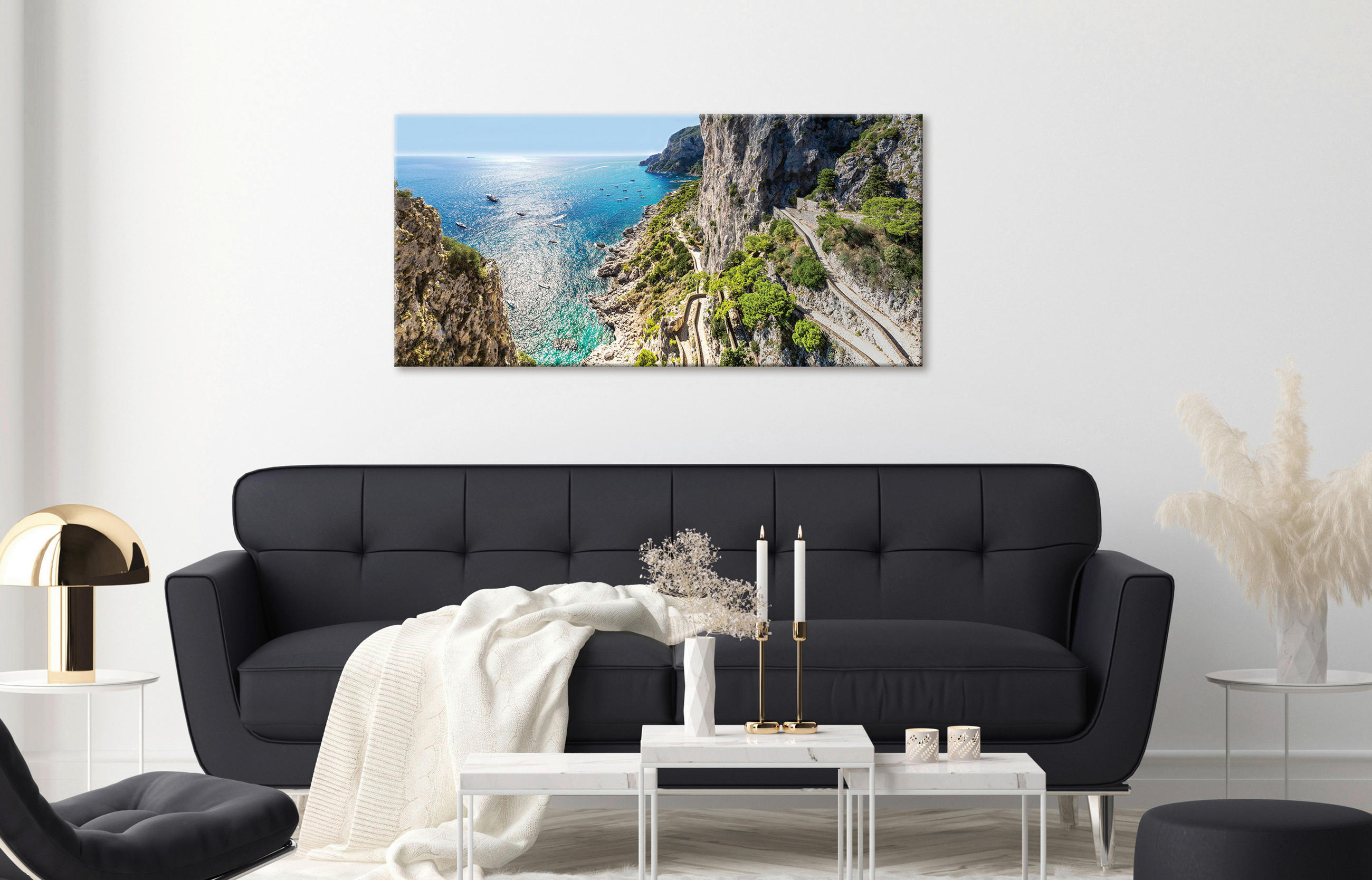 LEINWANDBILD Strand & Meer  - Multicolor, Natur, Holz/Papier (115/55/3cm) - Euroart