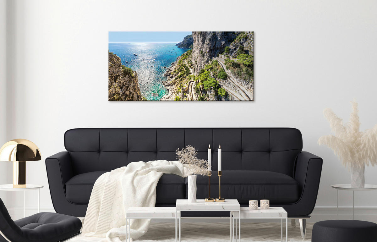 LEINWANDBILD Strand & Meer  - Multicolor, Natur, Holz/Papier (115/55/3cm) - Euroart
