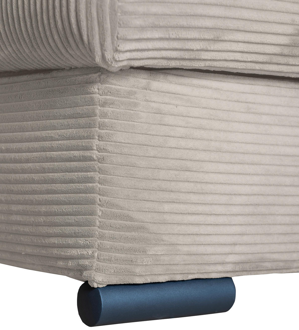 ECKSOFA in Cord Beige  - Beige/Schwarz, KONVENTIONELL, Textil/Metall (258/168cm) - Carryhome