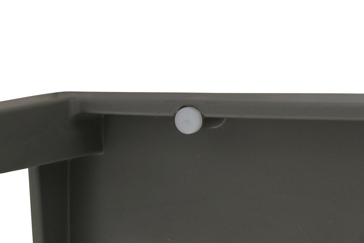 GARTENGARNITUR 3-teilig Stahl  - Grau, Basics, Kunststoff/Metall (80/80/80cm) - Siena Garden