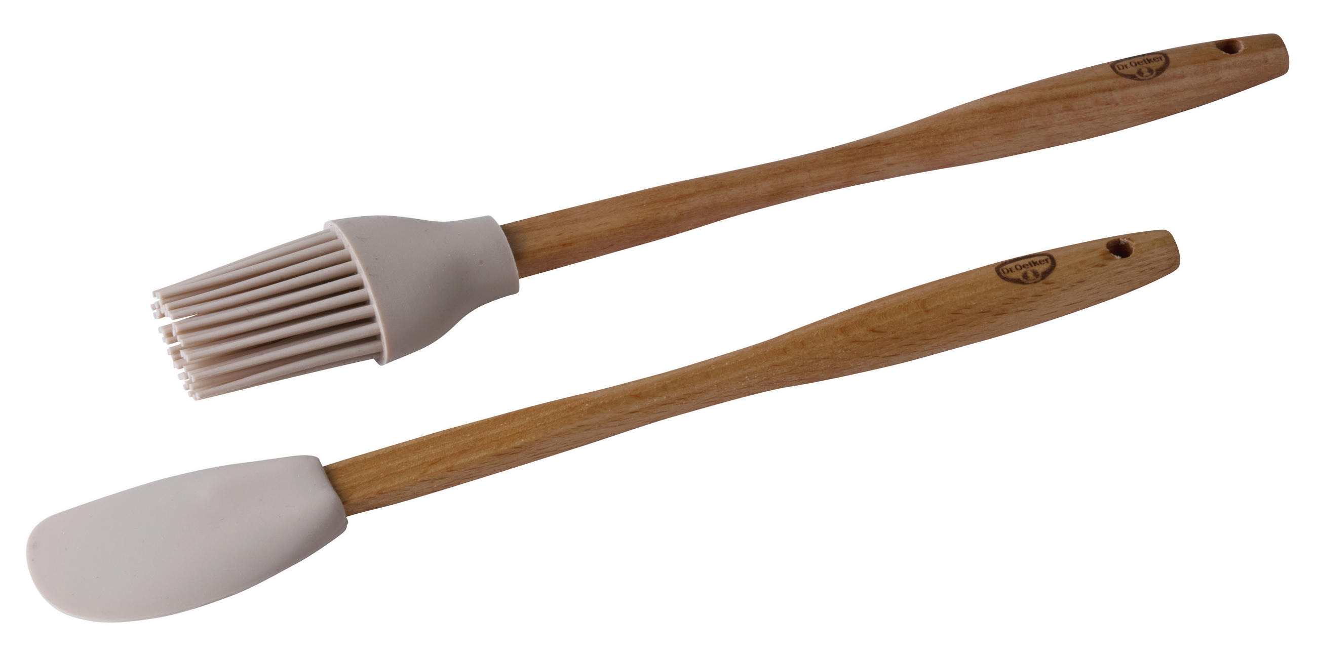 TEIGSCHABER-SET - Beige, Basics, Holz/Kunststoff - Dr.Oetker
