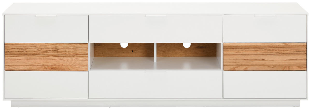 LOWBOARD 182/58/40 cm  - Eichefarben/Weiß, Design, Holz/Holzwerkstoff (182/58/40cm) - MID.YOU