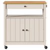 SERVIERWAGEN Pinie massiv Braun, Beige  - Beige/Gelb, MODERN, Holz/Kunststoff (85/90,6/40cm) - Livetastic