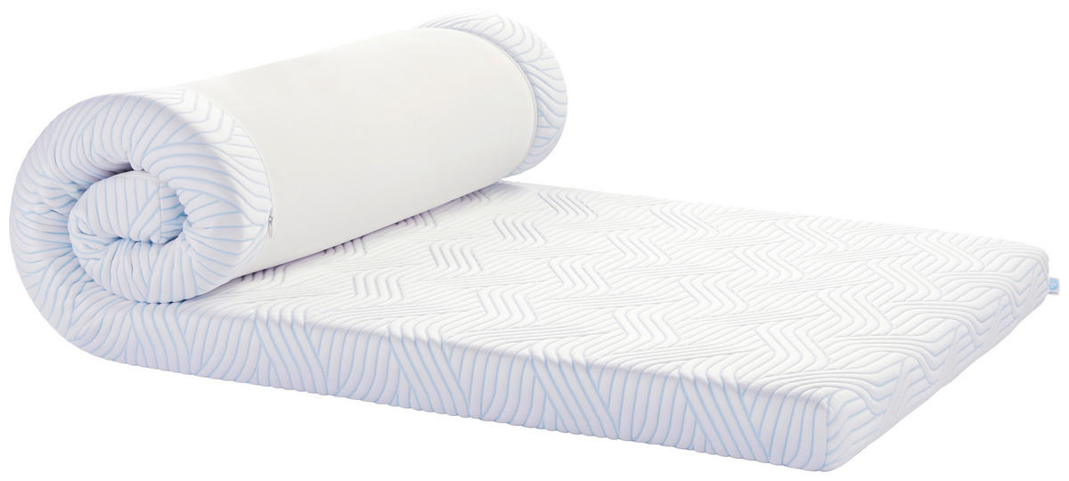 TOPPER 90/200 cm Höhe ca. 8 cm  - Weiß, Basics, Textil (90/200cm) - Tempur