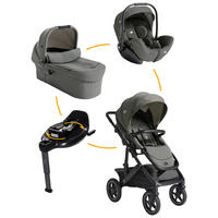 KINDERWAGENSET Vinca 4in1  - Schwarz/Olivgrün, Basics, Metall (65/109/97cm) - JOIE SIGNATURE