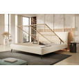 POLSTERBETT 180/200 cm  in Beige  - Beige/Schwarz, Design, Holz/Textil (180/200cm) - Esposa