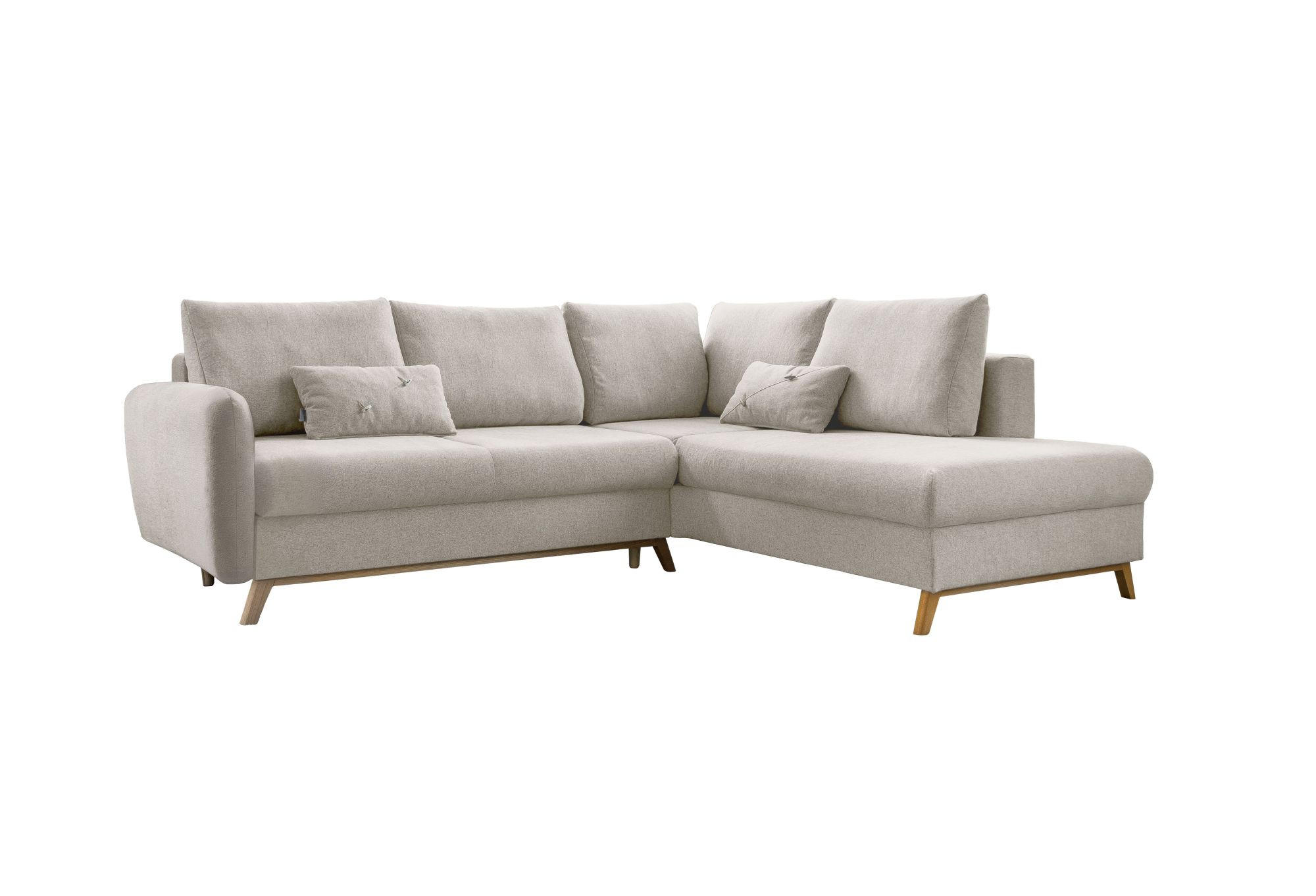 Mid.you Ecksofa Beige 242x202 cm