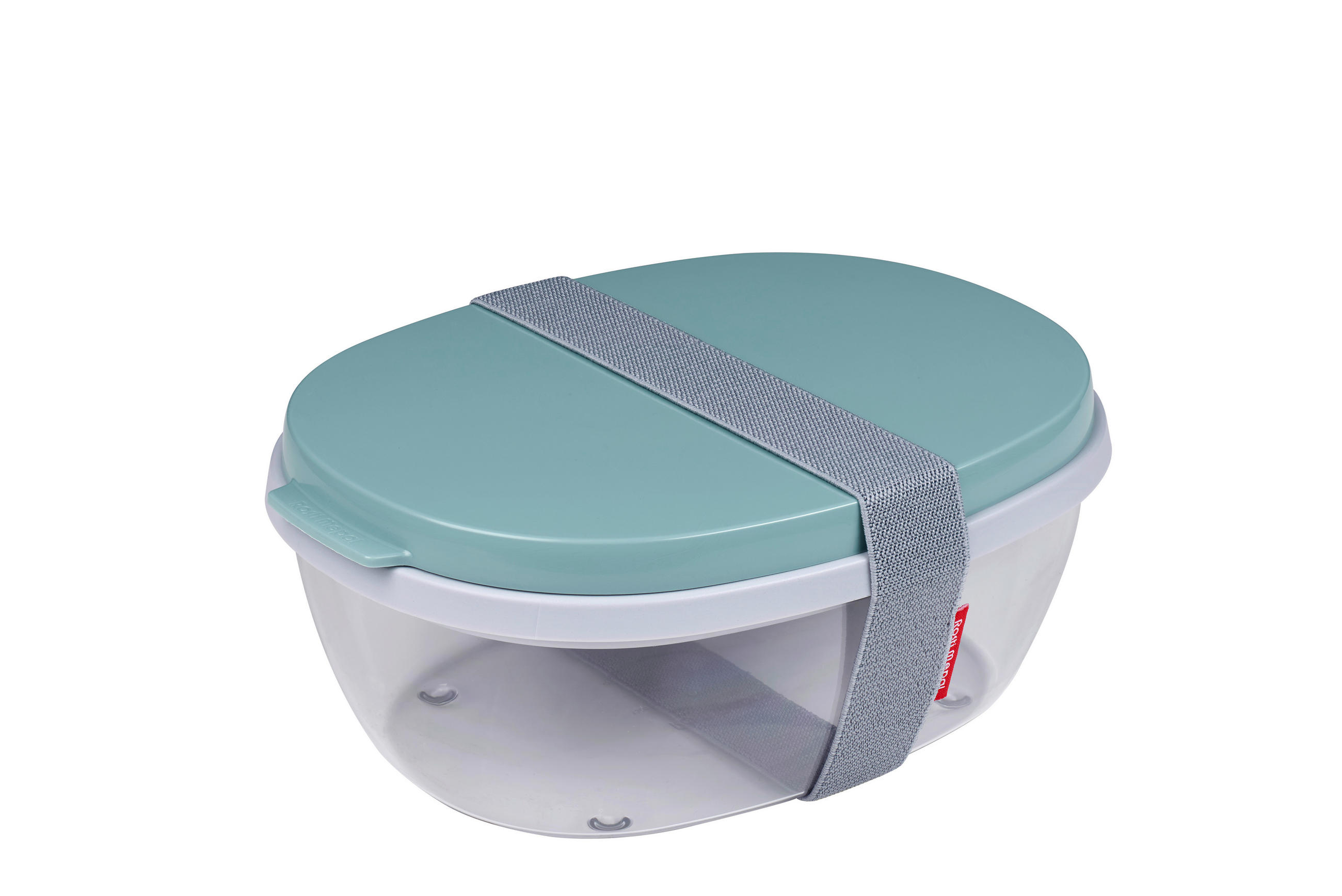 LUNCHBOX 22,5/17,5/9,5 cm - Türkis/Klar, Basics, Kunststoff (22,5/17,5/9,5cm) - Mepal