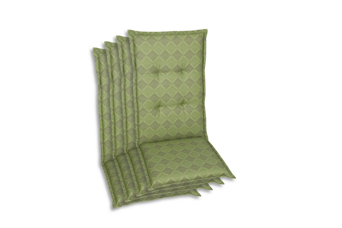 SESSELAUFLAGENSET Raute  - Grün, Basics, Textil (50/6/108cm)