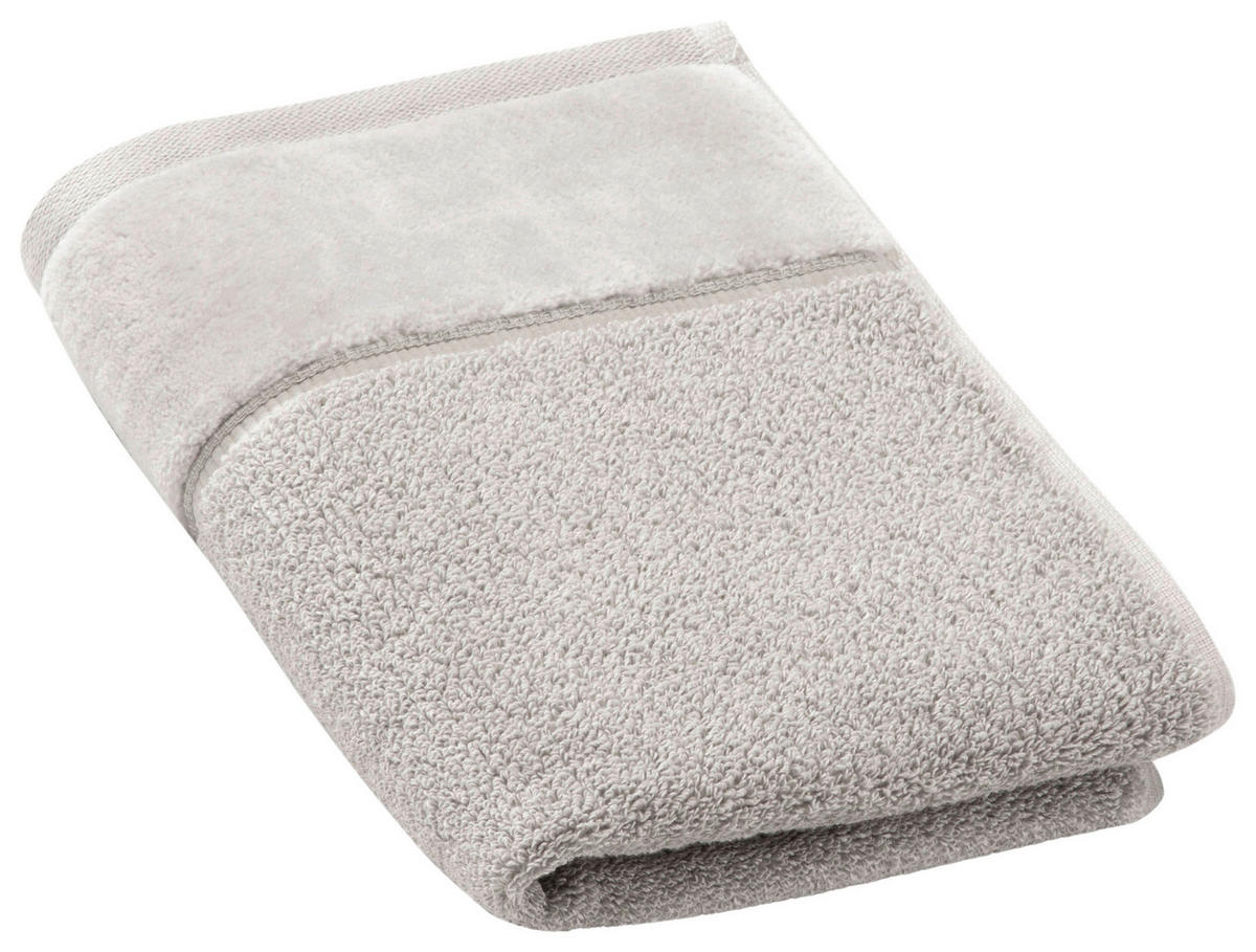 RUČNÍK PRO HOSTY, 40/60 cm, šedá - šedá, Basics, textil (40/60cm) - Vossen