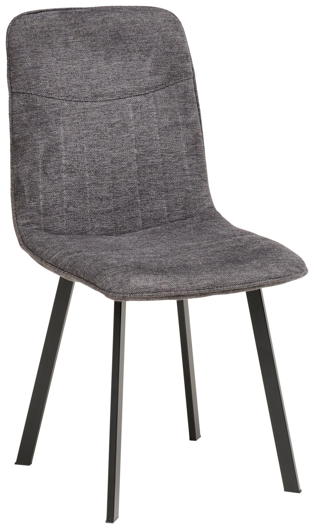 TISCHGRUPPE Grau  - Grau, KONVENTIONELL, Textil/Metall (140/46/75/88/80/57cm) - MID.YOU