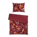 WENDEBETTWÄSCHE Mavie Satin 140/200 cm  - Rot, KONVENTIONELL, Textil (140/200cm) - Novel