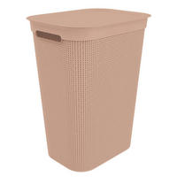 NÁDOBA NA BIELIZEŇ, ružová - ružová, Konventionell, plast (43,1/34/52,9cm) - Rotho