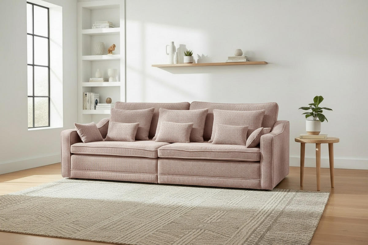 BIGSOFA Greige  - Greige, MODERN, Textil (276/71-92/137cm) - MID.YOU