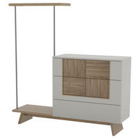 KOMMODE  in 168/170/43 cm  - Wildeiche/Weiß, Design, Holz/Holzwerkstoff (168/170/43cm) - Voglauer