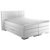 BOXSPRINGBETT 120/200 cm  in Weiß  - Silberfarben/Weiß, MODERN, Holzwerkstoff/Textil (120/200cm) - Livetastic