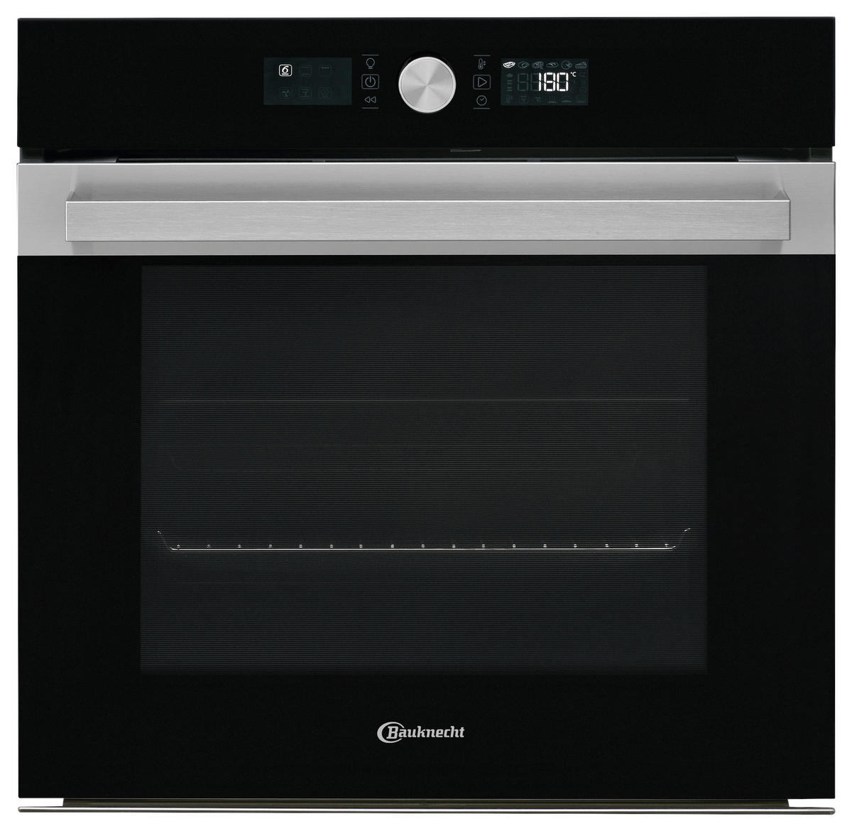 EINBAUBACKOFEN BIK5DH8FS2ES  - Edelstahlfarben/Schwarz, Basics, Glas/Metall (59,5/59,5/56,4cm) - Bauknecht