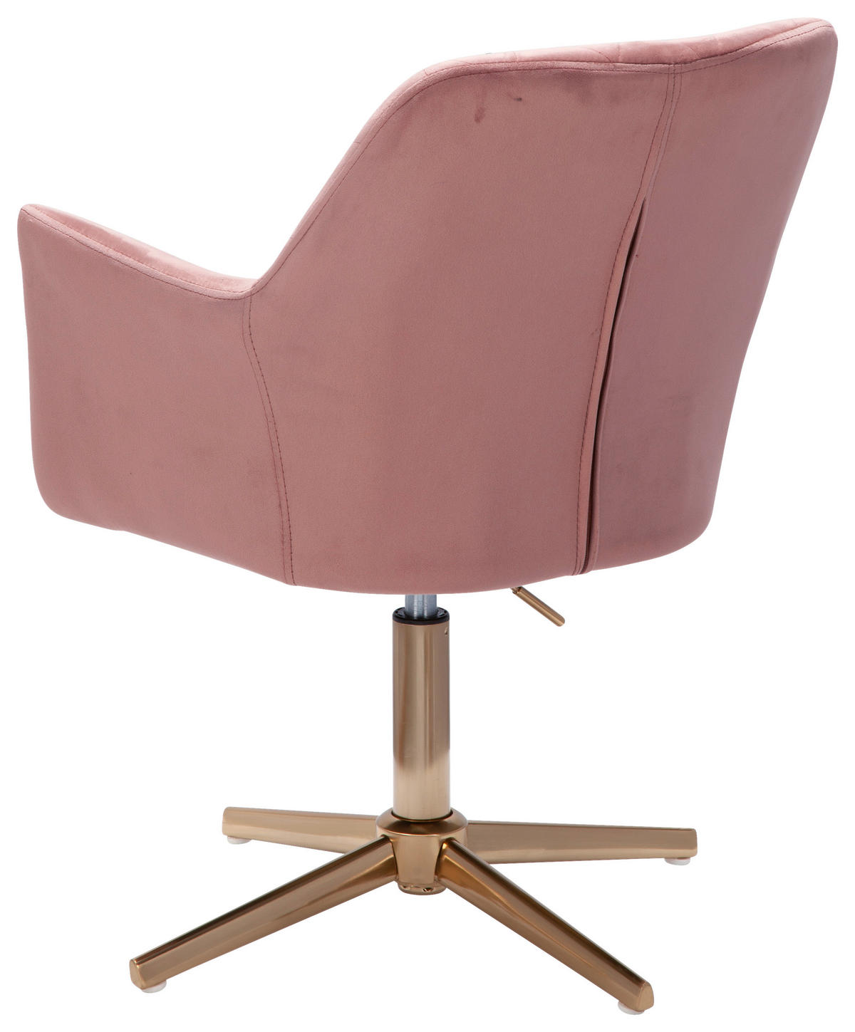 ŽIDLE S PODRUČKAMI, samet, růžová - růžová/barvy zlata, Konvenční, kov/textil (55/97/55cm) - MID.YOU