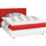 BOXSPRINGBETT in Rot, Weiß - Silberfarben/Rot, Design, Holz/Textil (180/200cm) - Carryhome BOXSPRINGBETT in Rot, Weiß - Silberfarben/Rot, Design, Holz/Textil (180/200cm) - Carryhome