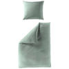 BETTWÄSCHE Makosatin 155/220 cm  - Jadegrün, KONVENTIONELL, Textil (155/220cm) - Bierbaum