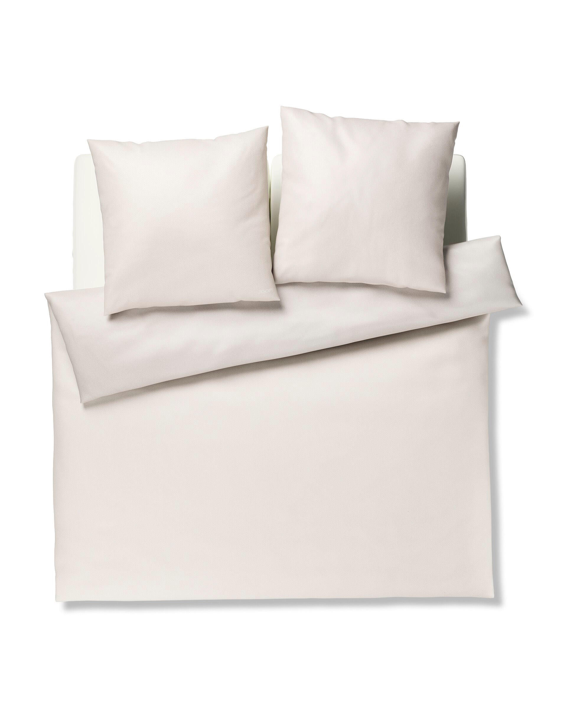 BETTWÄSCHESET 3-teilig Herringbone Makosatin 200/210 cm  - Creme, Modern, Textil (200/210cm) - Joop!
