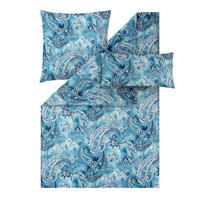 BETTWÄSCHE Atelier Makosatin 155/220 cm  - Dunkelblau, Design, Textil (155/220cm) - Estella