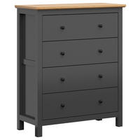 KOMMODE  in 101/120/44 cm  - Graphitfarben/Schwarz, Design, Holzwerkstoff/Kunststoff (101/120/44cm)