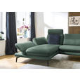 ECKSOFA in Echtleder Opal  195/308 cm  - Opal/Schwarz, Design, Leder/Metall (195/308cm) - Dieter Knoll