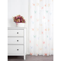 TKANINA ZA ZAVJESE plava, žuta, crvena, bijela   - bijela/žuta, Basics, tekstil (295cm)