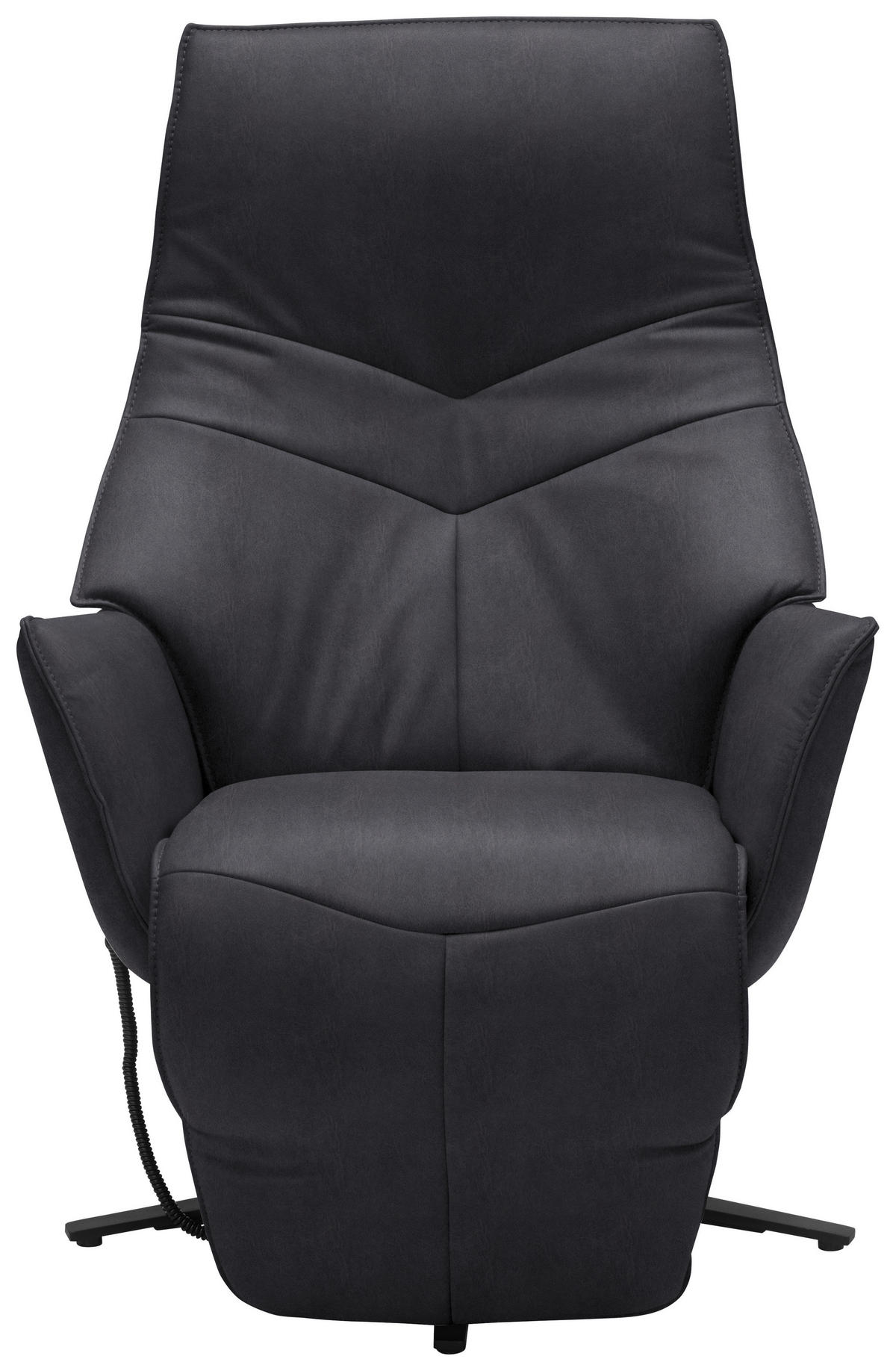 RELAXSESSEL in Textil Anthrazit  - Anthrazit, Design, Textil/Metall (74/113/84cm) - Himolla