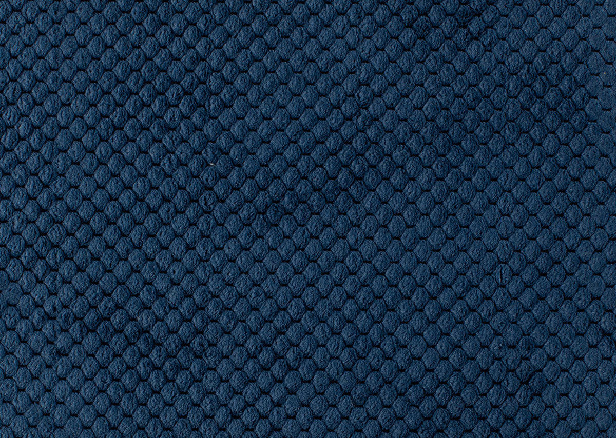 ECKSOFA in Webstoff Blau  - Blau/Schwarz, Design, Textil/Metall (272/170cm) - Welnova