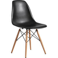 STOLICA  crna       - boja bukve/crna, Dizajnerski, drvo/metal (54/81/47cm) - Novel