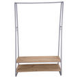 GARDEROBENSTÄNDER in Naturfarben, Weiß 100/160/45 cm   - Naturfarben/Weiß, Basics, Holzwerkstoff/Metall (100/160/45cm) - Xora