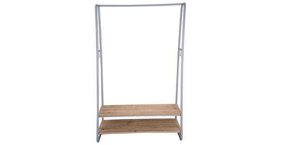 GARDEROBENSTÄNDER in Naturfarben, Weiß 100/160/45 cm   - Naturfarben/Weiß, Basics, Holzwerkstoff/Metall (100/160/45cm) - Xora