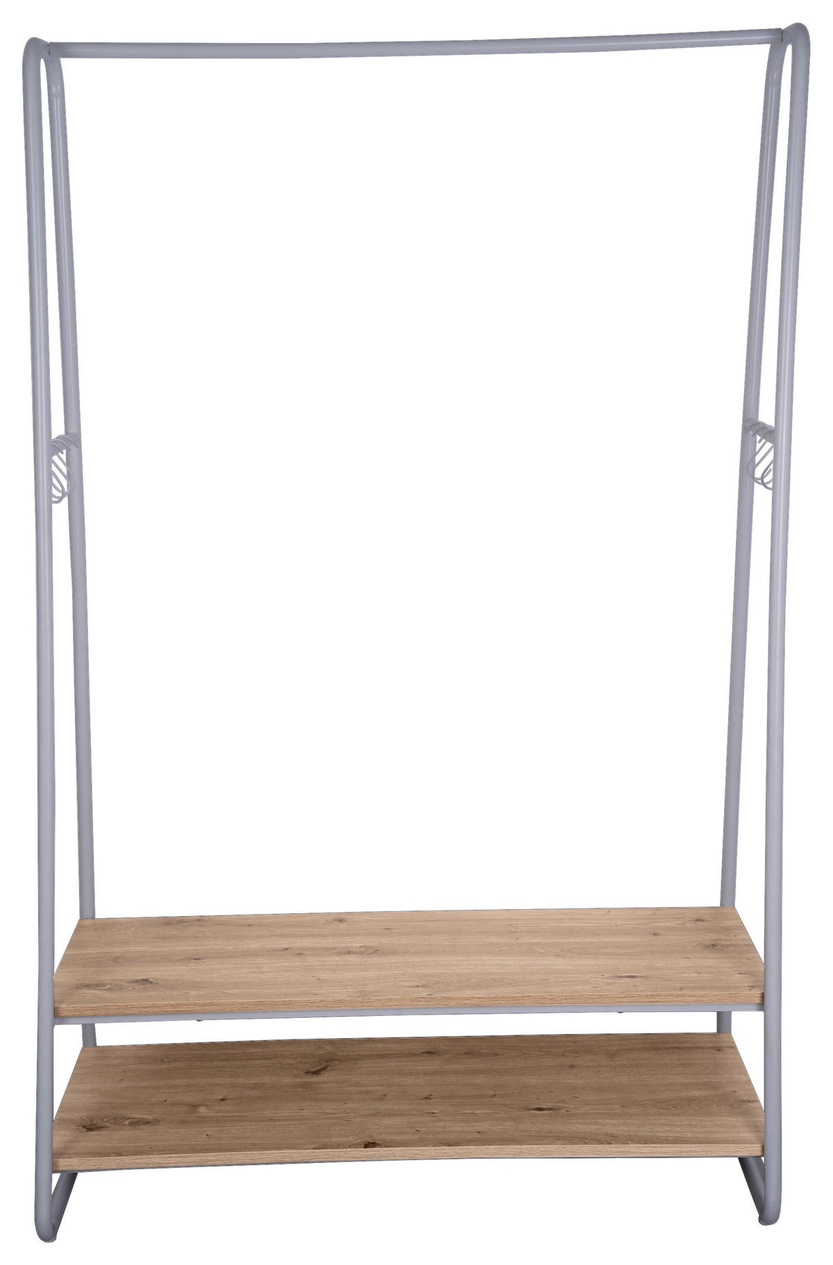 KLÄDHÄNGARE - vit/naturfärgad, Basics, metall/trämaterial (100/160/45cm) - Xora